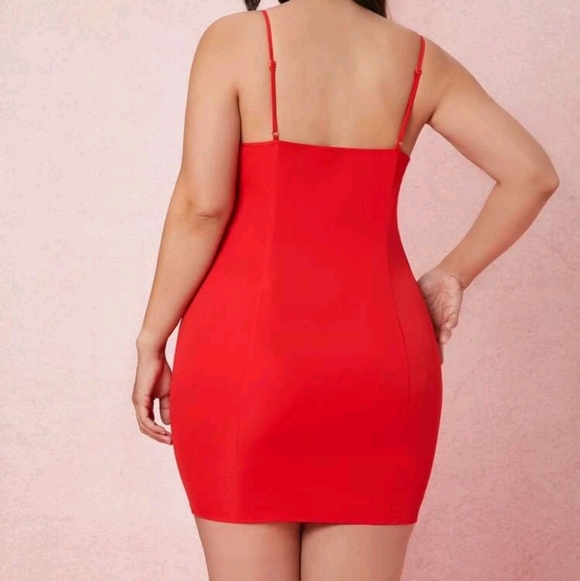 Plus Button Up Cami Bodycon Dress - Picture 3 of 7